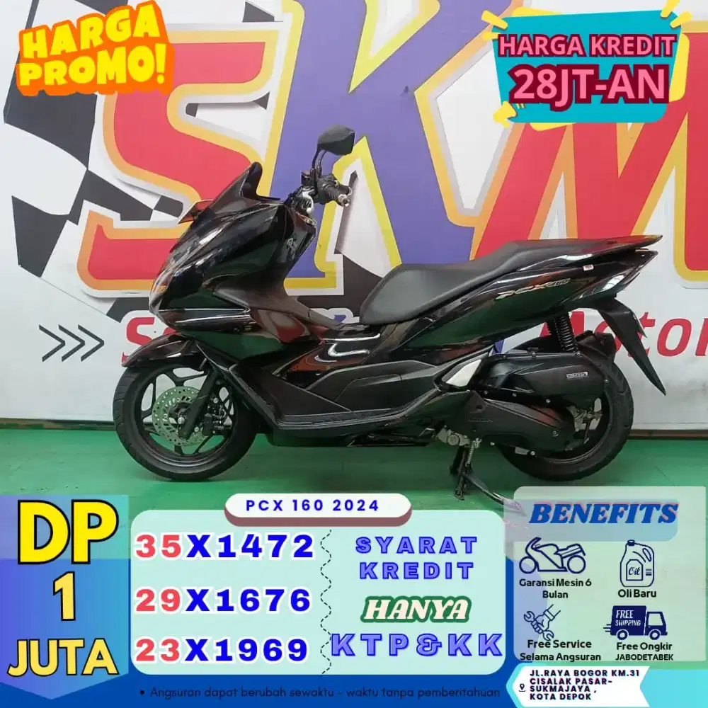 Dp 1jt bawa pulang pcx 160 2024 bekas rasa baru