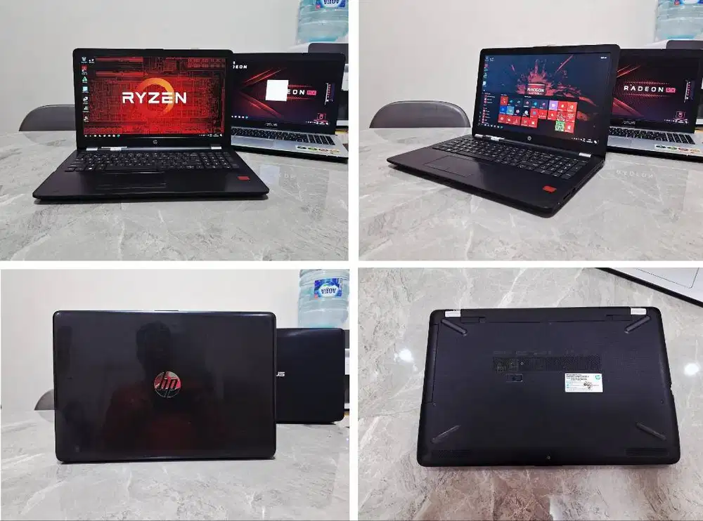 Laptop HP AMD A12 12Compute Core 4C+8GB R7 8GB Batre Baru Full HD Grsi