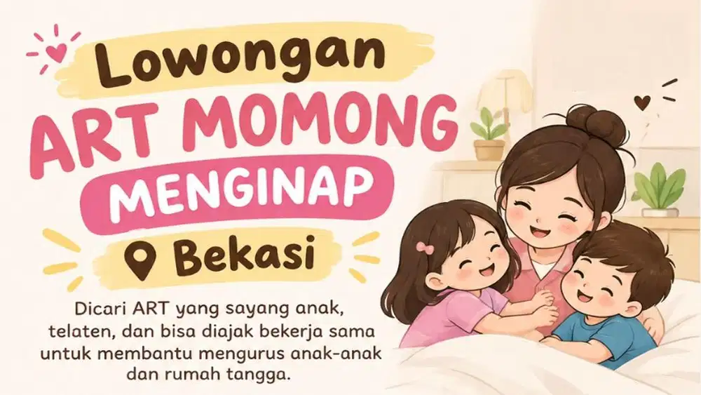 Lowongan ART Momong Menginap Bekasi