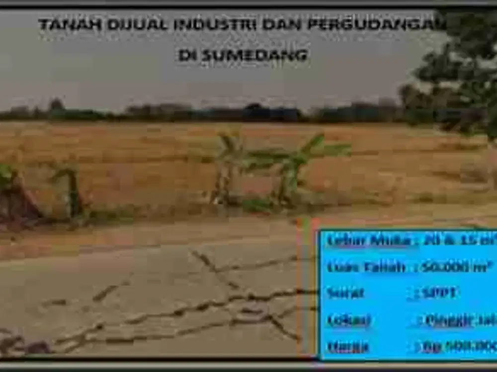 Tanah industri dan pergudangan Sumedang