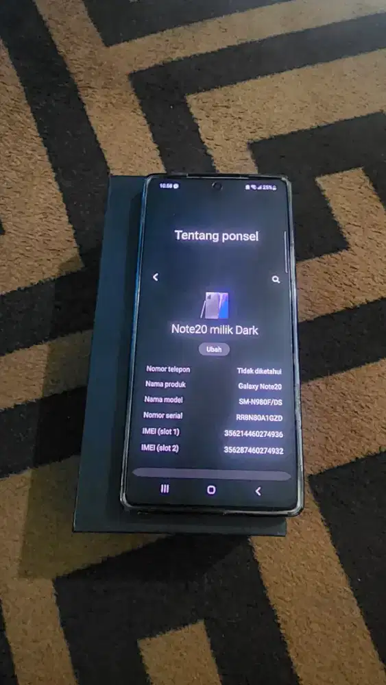 Samsung Note 20 Ram 8/256 Resmi Sein