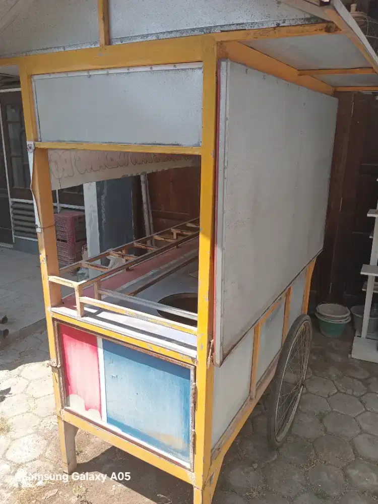 bu forsale gerobak wedang ronde aluminum