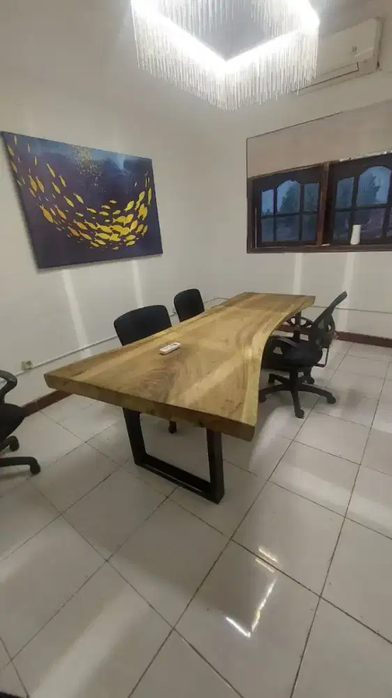Meja office kayu 84x28