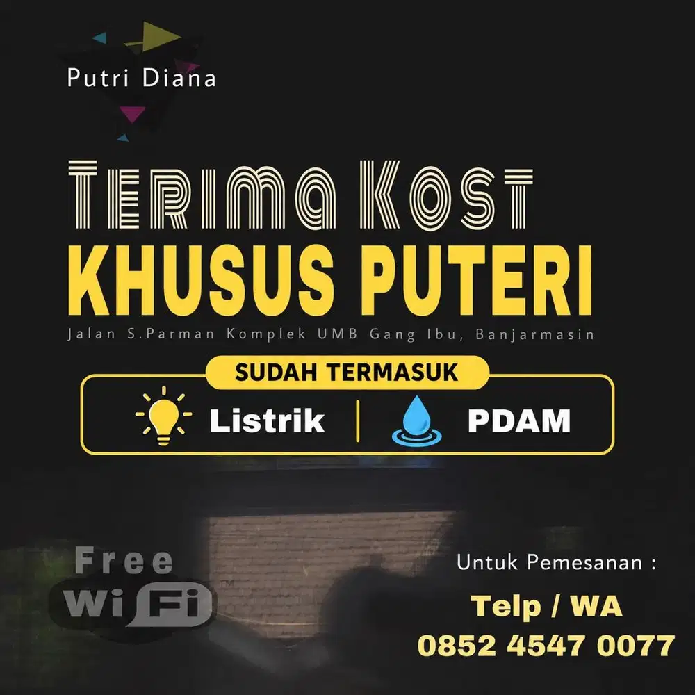 TERIMA KOST KHUSUS PUTRI