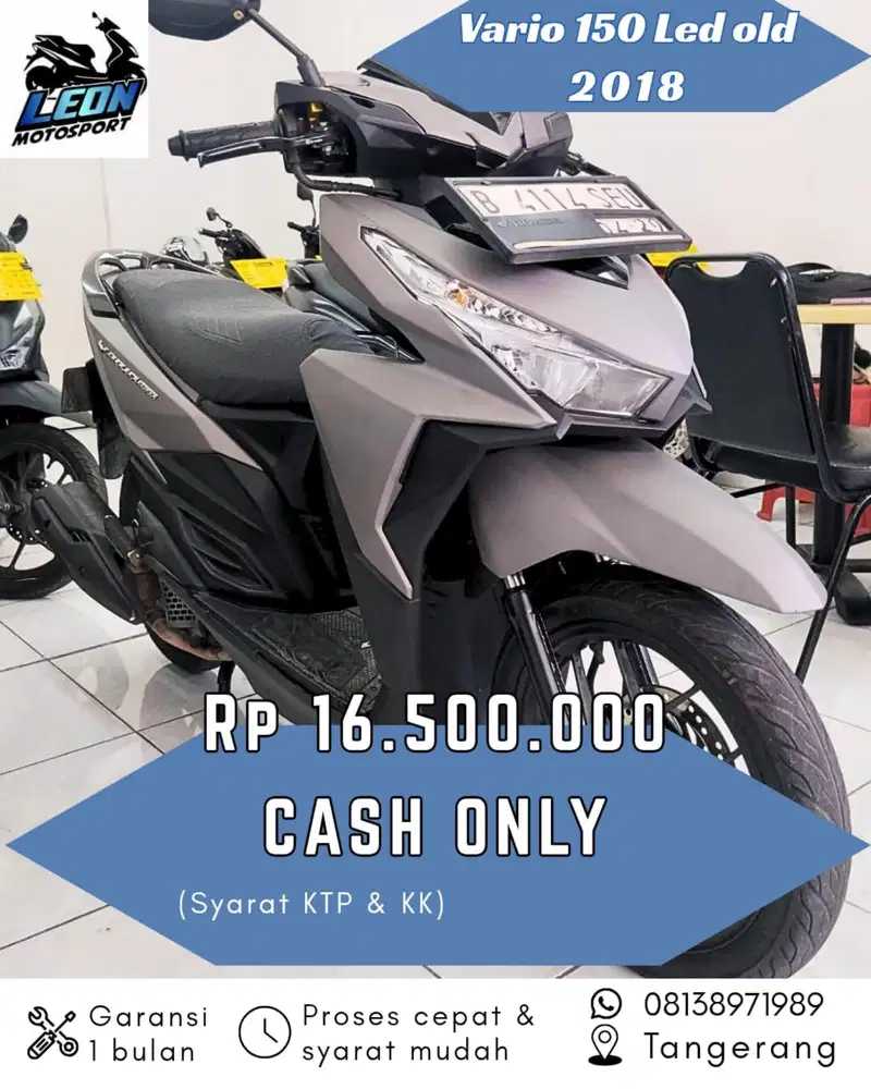 Vario 160 LED old 2018, jual beli motor seken