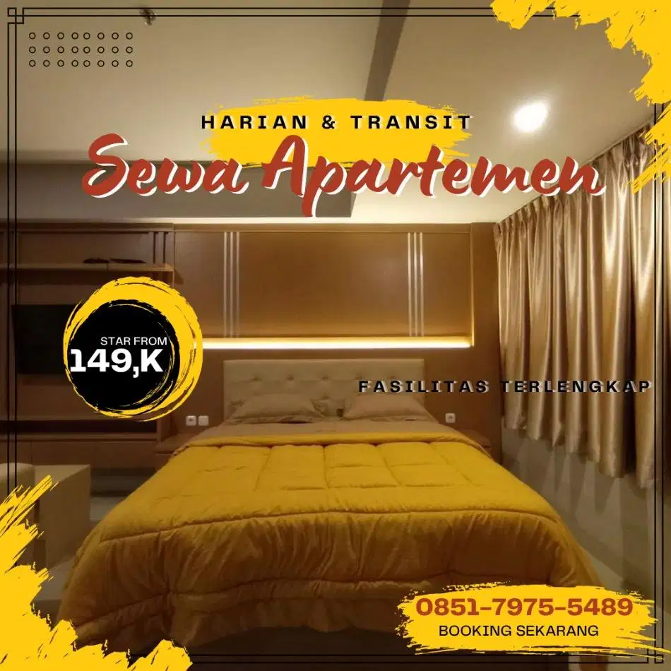 SEWA APARTEMEN HARIAN/TRANSIT PATRALAND URBANO BEKASI UTARA TERMURAH