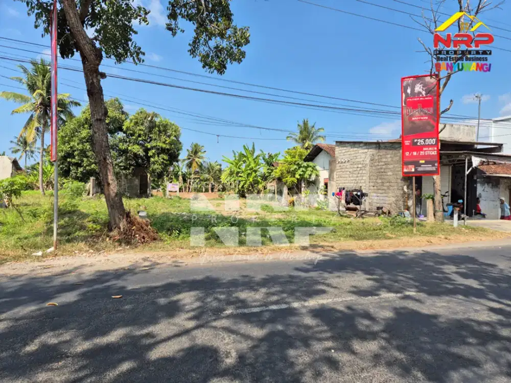 JUAL TANAH DI TEPI JL SUMBERAYU MUNCAR - BANYUWANGI