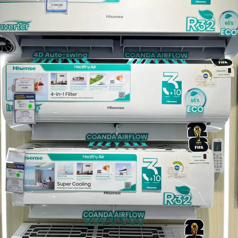 HISENSE AC INVERTER 1 PK, BISA CICILAN 0%