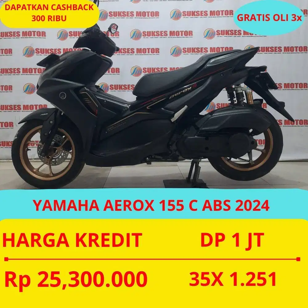 YAMAHA AEROX 155 C 2024 DP MURAH 1 JUTA GUYSS