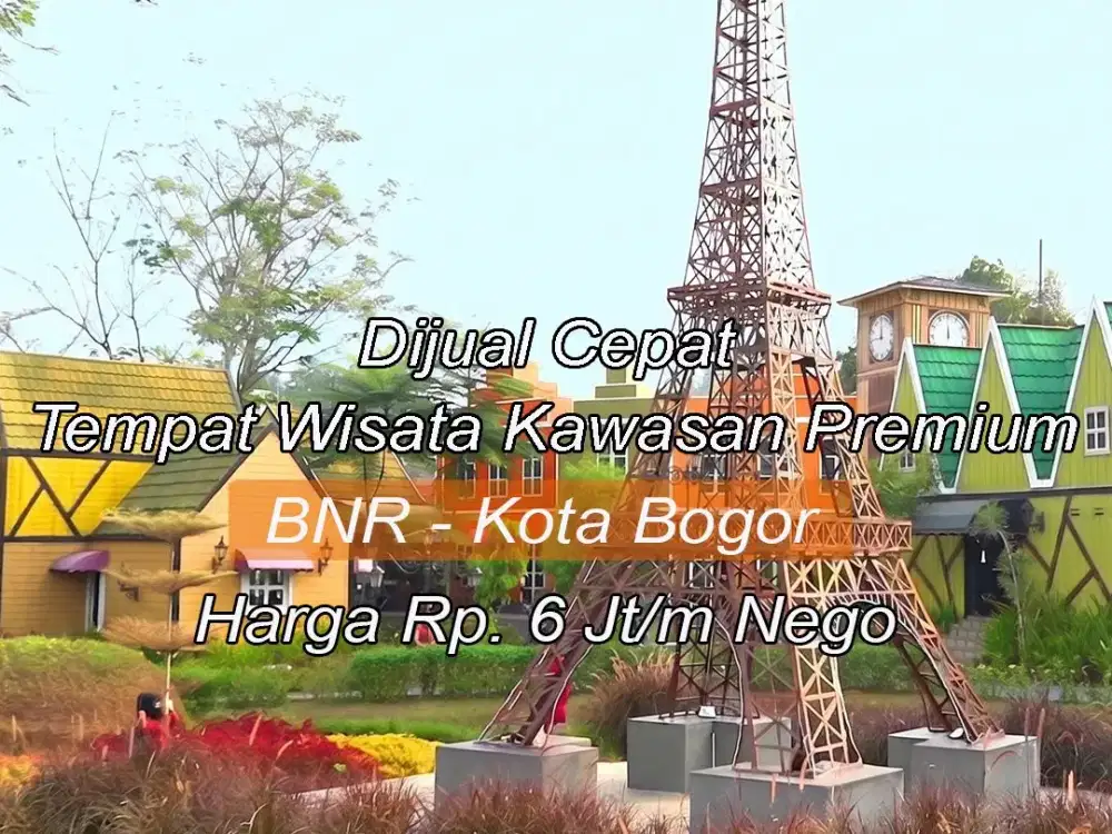 Dijual Cepat Lahan Sangat Strategis di Kota Bogor Untuk Tempat Wisata