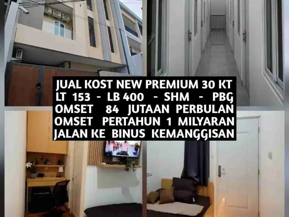 JUAL KOST KOSAN NEW PREMIUM 2025 JALAN KAKI BINUS KEMANGGISAN