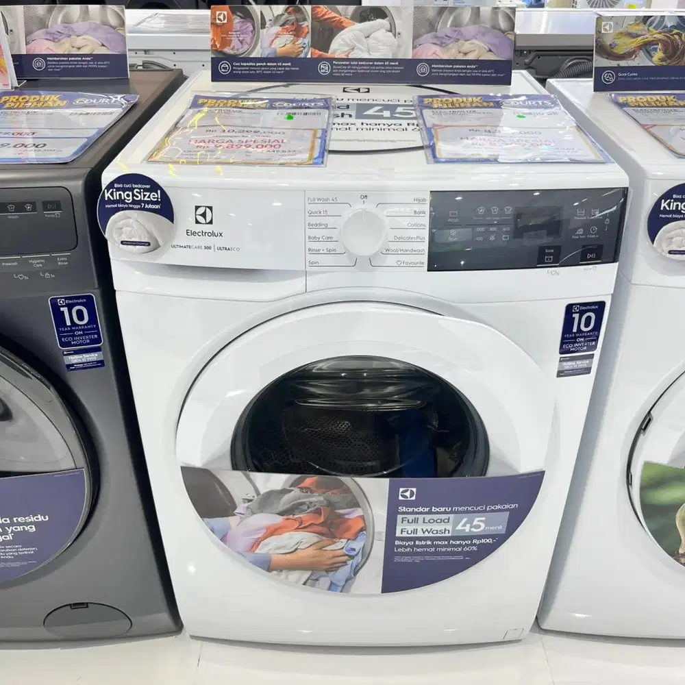 ELECTROLUX WM FRONT LOADING 10 KG, BISA CICILAN 0%