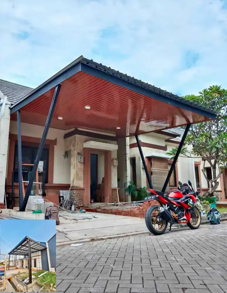 Kanopi baja ringan plus plafon PVC