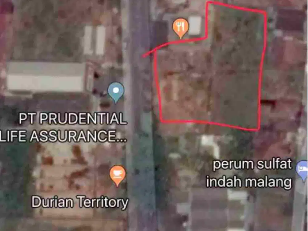 Tanah Jalan Raya Sulfat Lokasi Strategis & Ramai , Sebelah Kopi Fore, bluder Susu Hikaru . Blimbing - Malang.