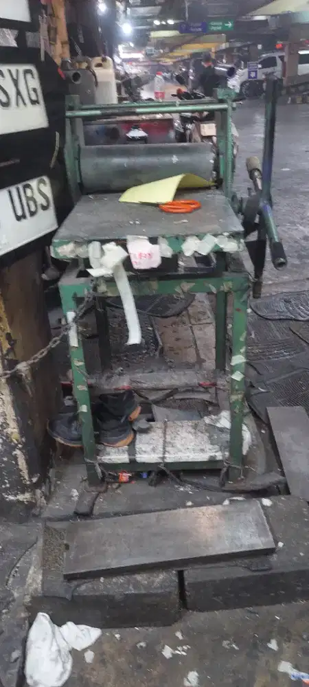Jual mesin roll cetak plat nomer