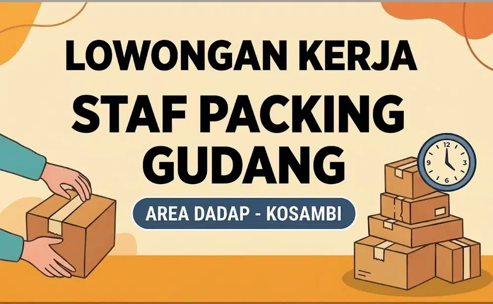 Lowongan Kerja Staf Packing / Gudang – Sentra Kosambi Dadap