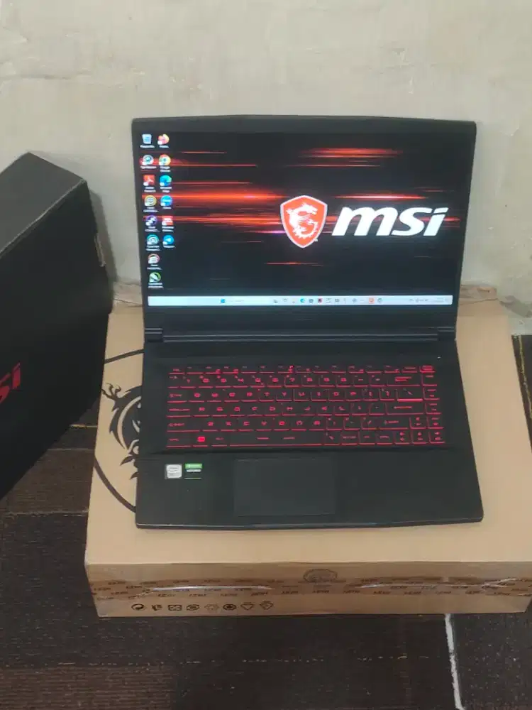 MSI GF65 CORE I7-10750H GEN10 RAM 16GG SSD 512GB VGA RTX 3060 6GB