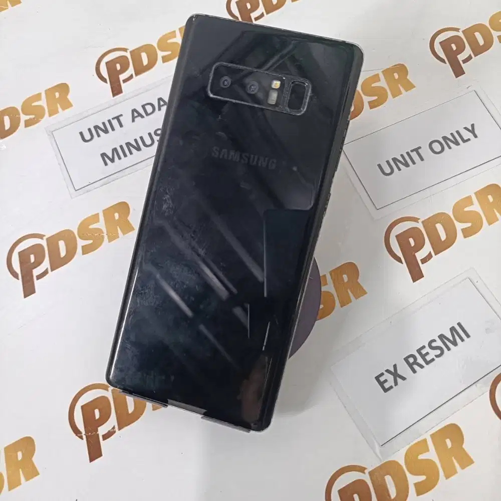 SAMSUNG GALAXY NOTE 8 BLACK 6/64GB UNIT ONLY EX RESMI SEIN (MINUS LCD)