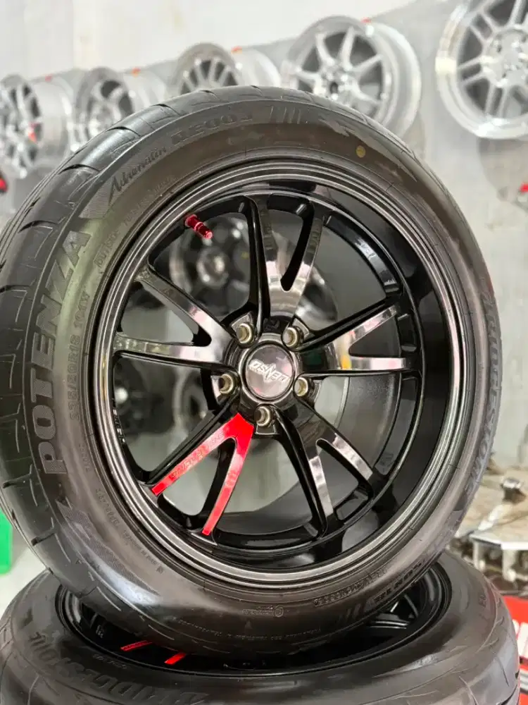 VELG ORI LENSO 95V R18X9,5J VCD 5X114 ET25 BAN BS POTENZA 93% 2025