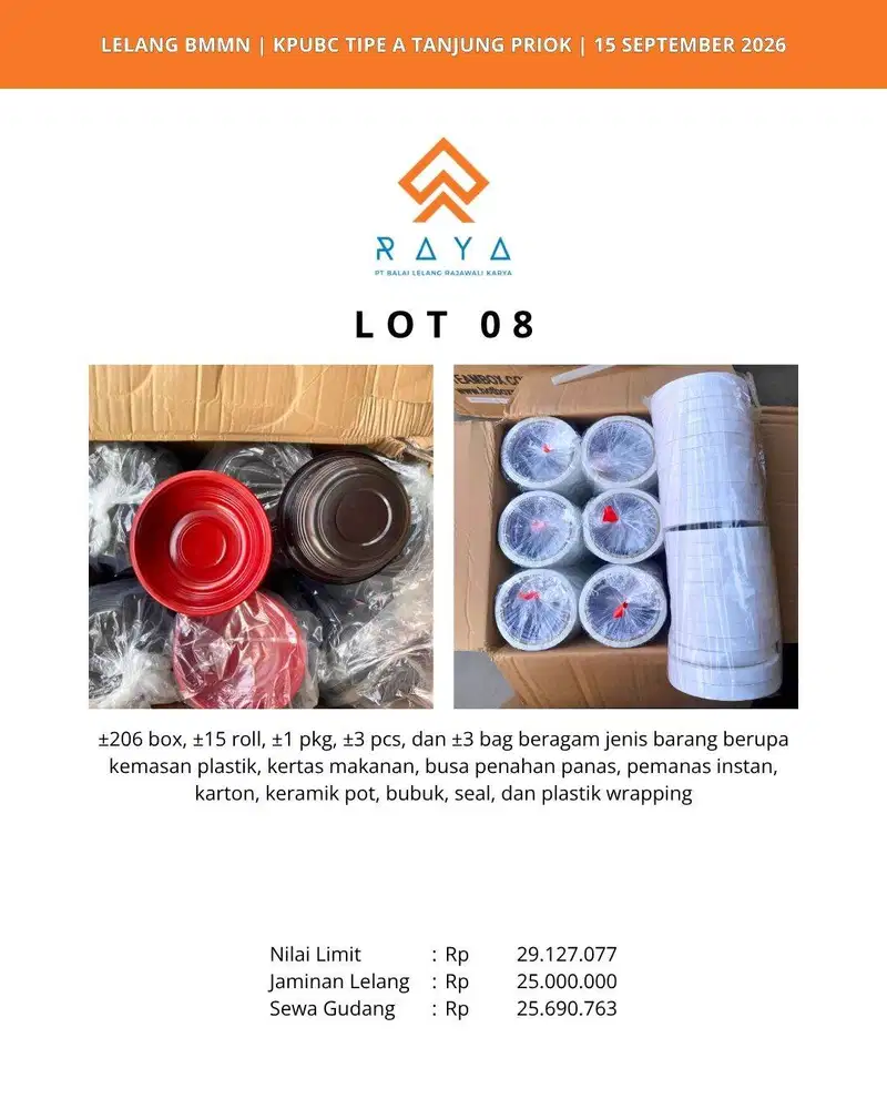 KEMASAN PLASTIK, KERTAS MAKANAN, BUSA PENAHAN PANAS, DLL