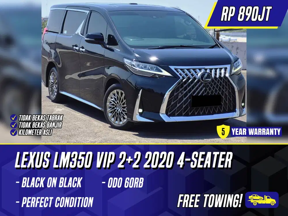 Lexus LM350 VIP 2+2 2020 4 Seater Black Hitam LM 350