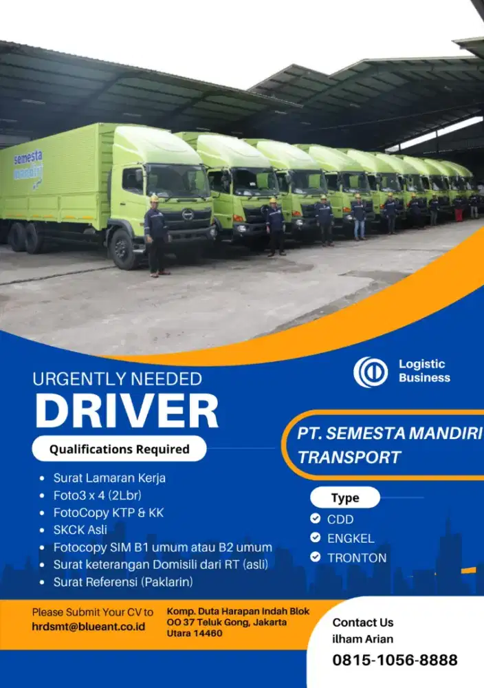 Lowongan kerja supir