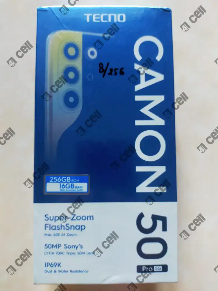 Tecno camon 50 pro 5G ram 8+8/256 100% baru Termurah