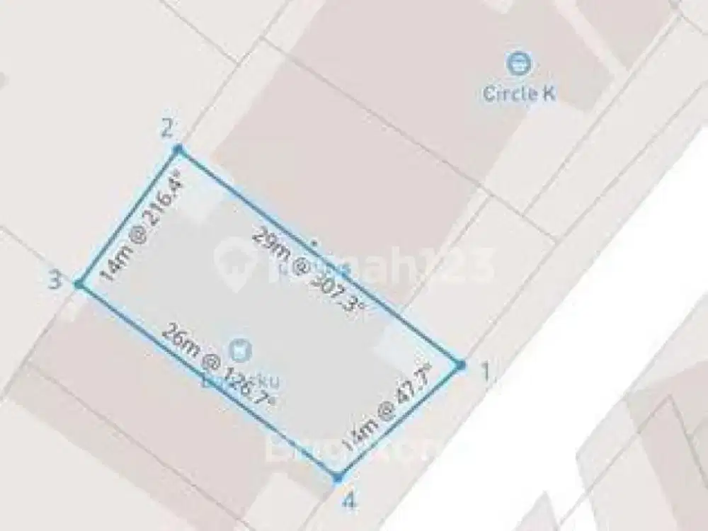 Strategic Land For Sale With Existing Building - East Denpasar