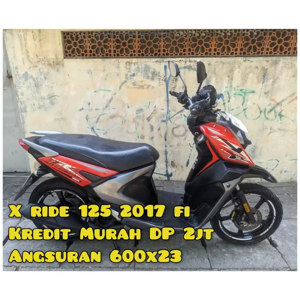 X ride new 125cc 2017 Merah Solid