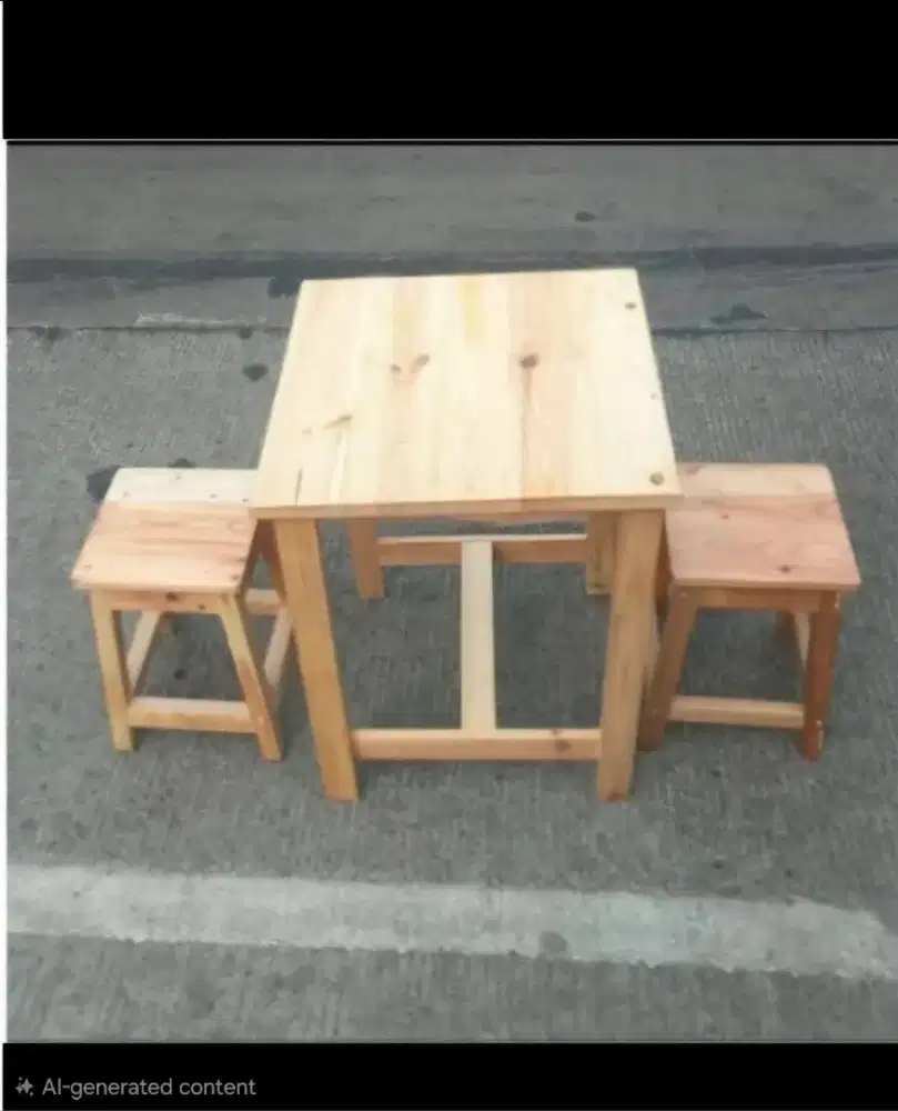 Set Meja Makan dan 2 kursi