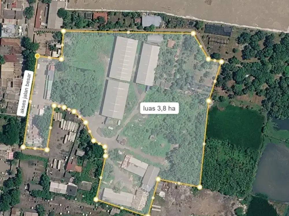 Dijual Lahan Zona Kuning Ex Gudang di Cilincing, Jakarta Utara, Akses Jalan Besar