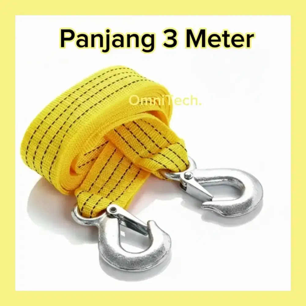 Tali Derek Mobil Towing Tow Emergency Rope Panjang 3 Meter Tarik
