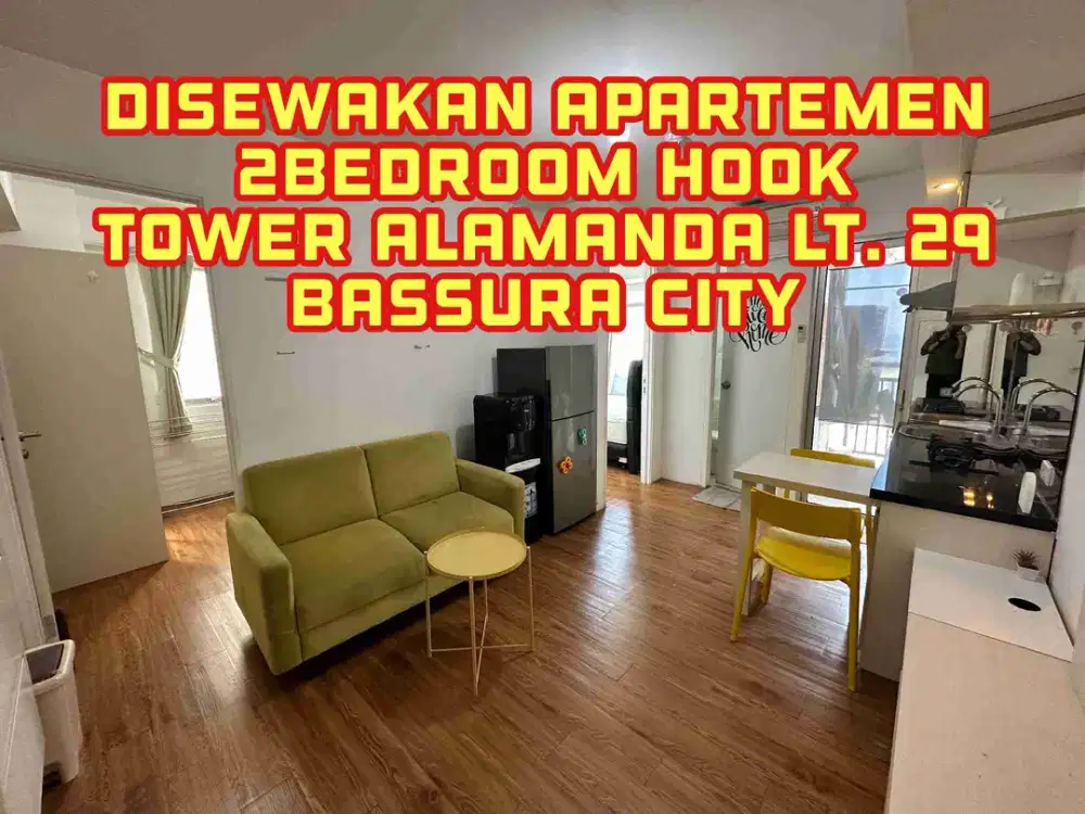 Apartemen siap huni free IPL tipe 2bedroom Hook Tower Alamanda lt. 29 Bassura City