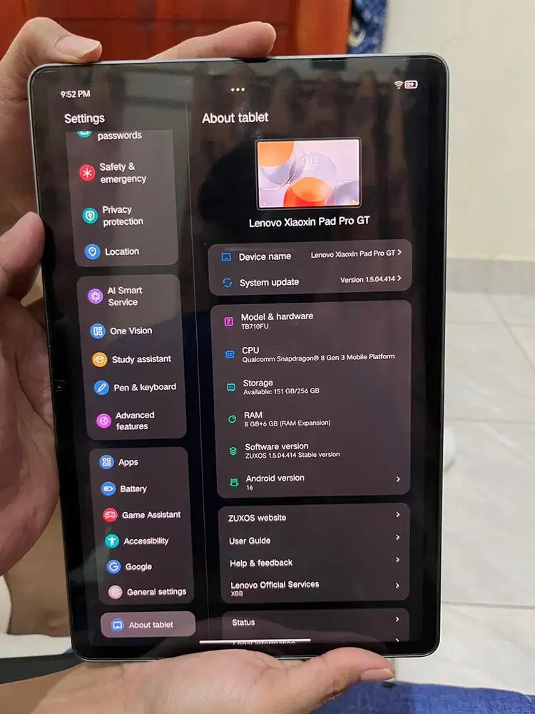 Lenovo Xiaoxin Pad Pro GT 8/256GB Snapdragon 8 Gen 3