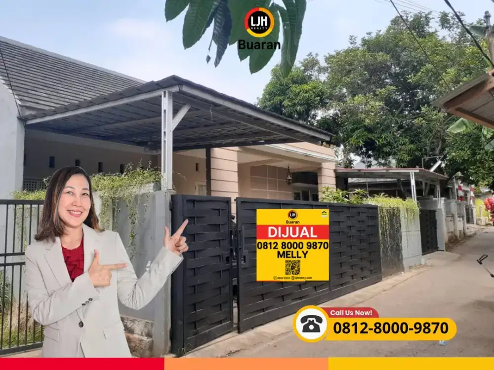 Dijual Rumah Luas di Jatibening Bekasi Tidak Banjir