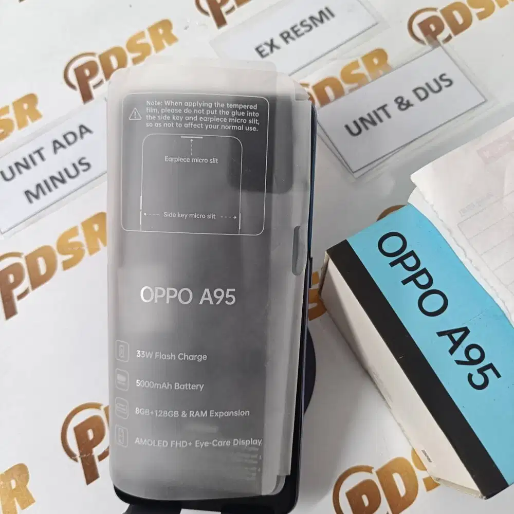 OPPO A95 4G UNIT & DUS 8/128GB RAINBOW SILVER EX RESMI (MINUS LCD)