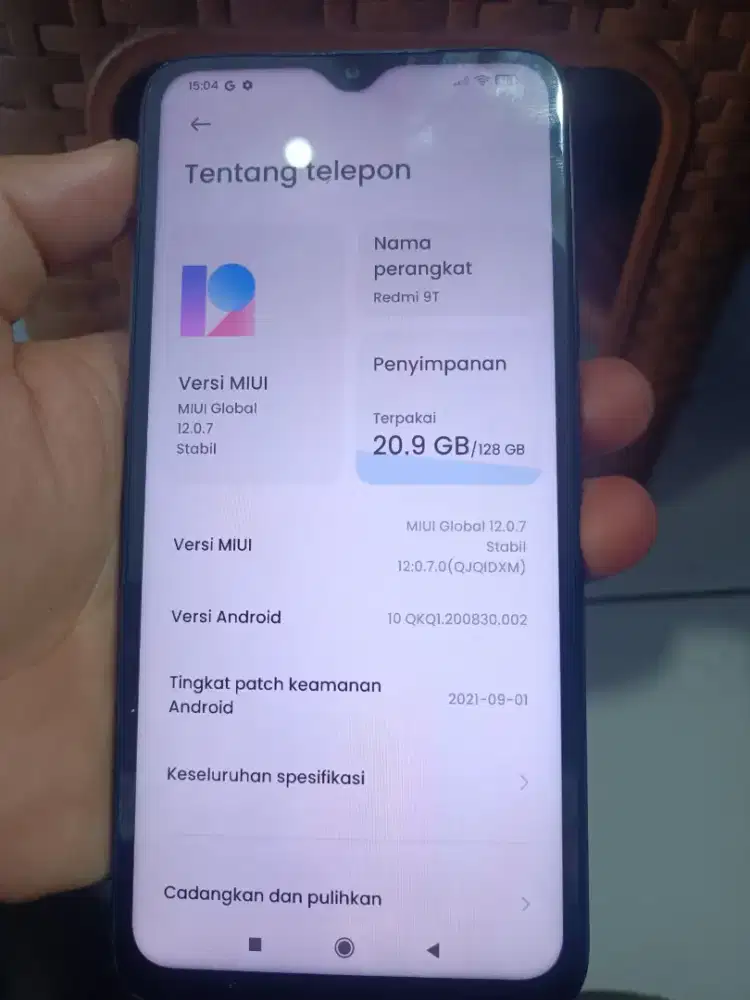 Xiaomi Redmi 9T 6/128GB  Dus – Siap Pakai