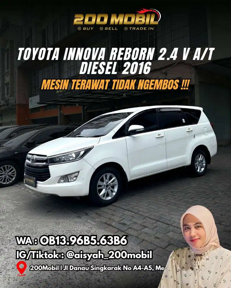 Toyota Innova Reborn 2.4 V A/T 2016 Diesel