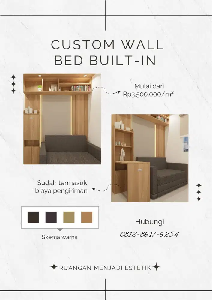 Custom Built-in Headboard Minimalist