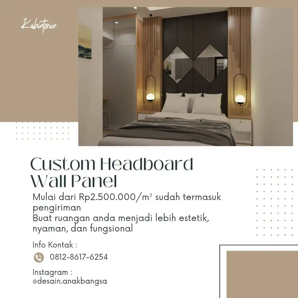 Custom Headboard Wall Panel Minimalist