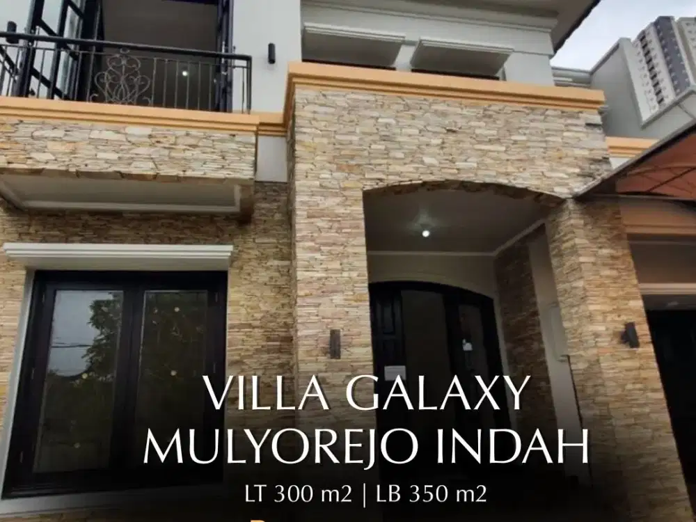 Disewakan rumah villa galaxy jl mulyorejo indah