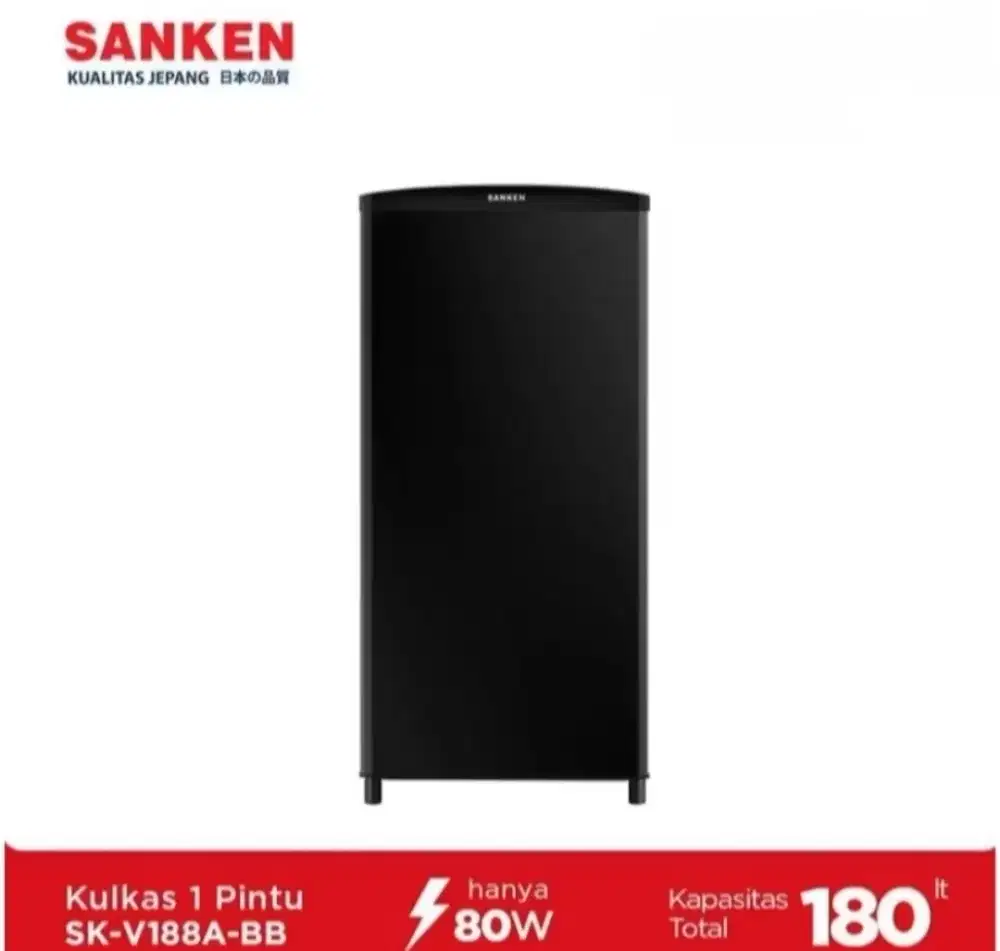 KULKAS 1 PINTU SANKEN SK-V188A-BB