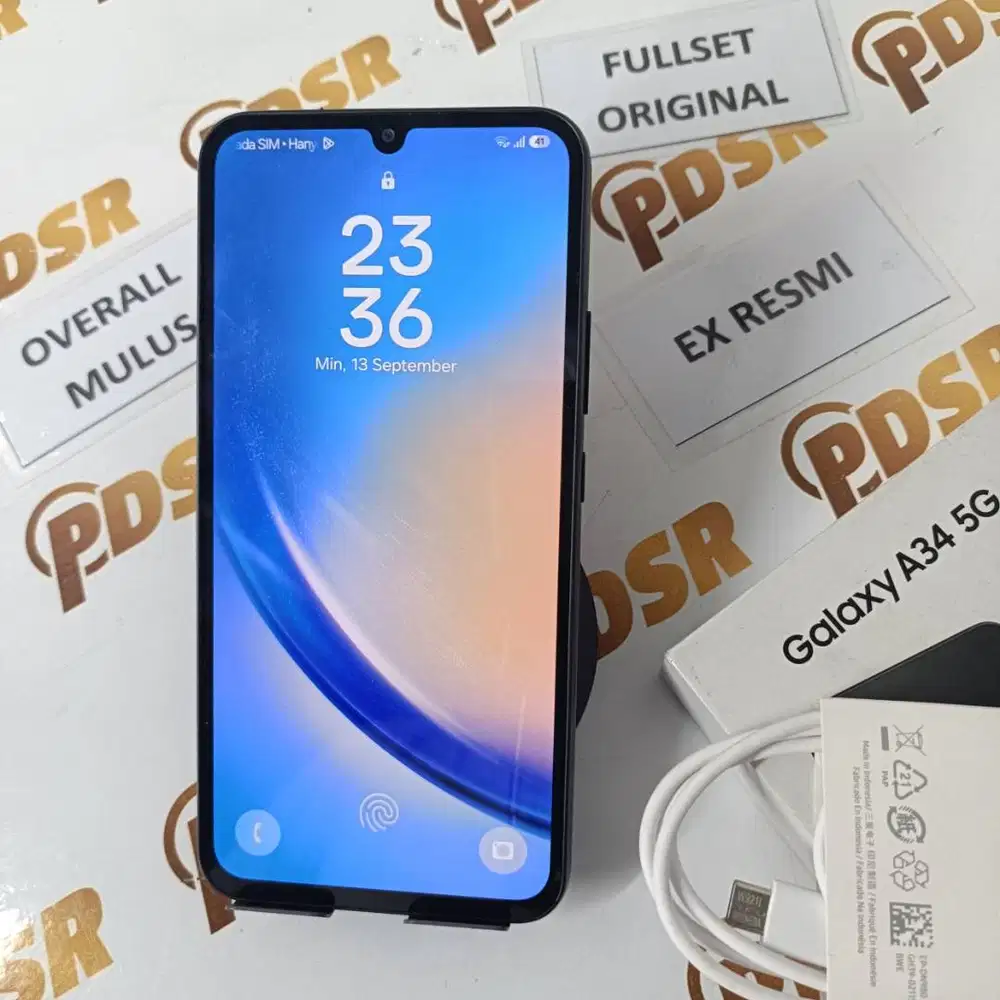 SAMSUNG A34 5G GRAPHITE 8/128GB FULLSET ORIGINAL EX RESMI SEIN