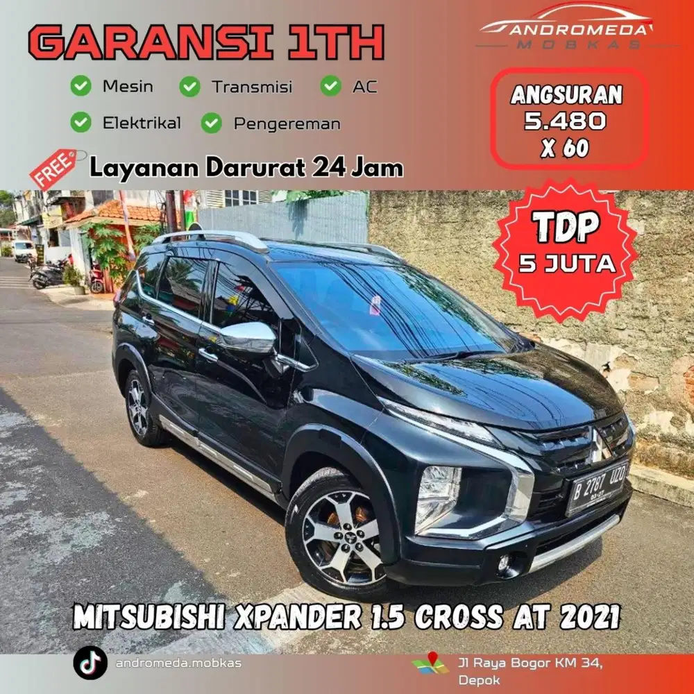 TDP TERMURAH 5JT MITSUBISHI XPANDER 1.5 CROSS AT 2021 KONDISI ISTIMEWA