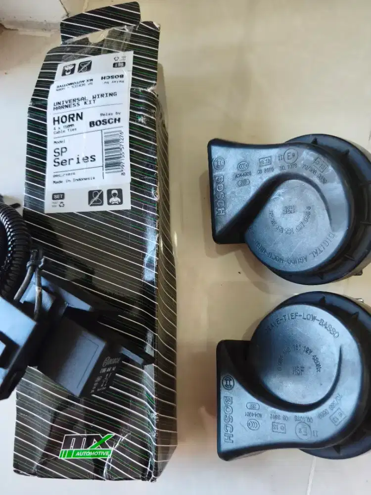 Jual klakson keong Bosch berikut relay ori bekas