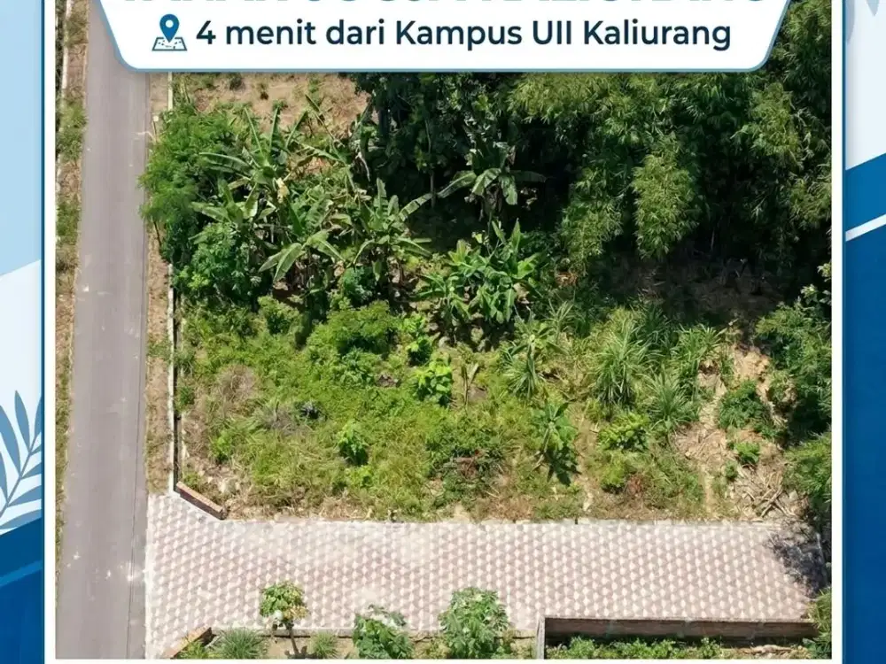 Tanah Jogja 3 Jtan/mtr Selatan Kampus UII Kaliurang