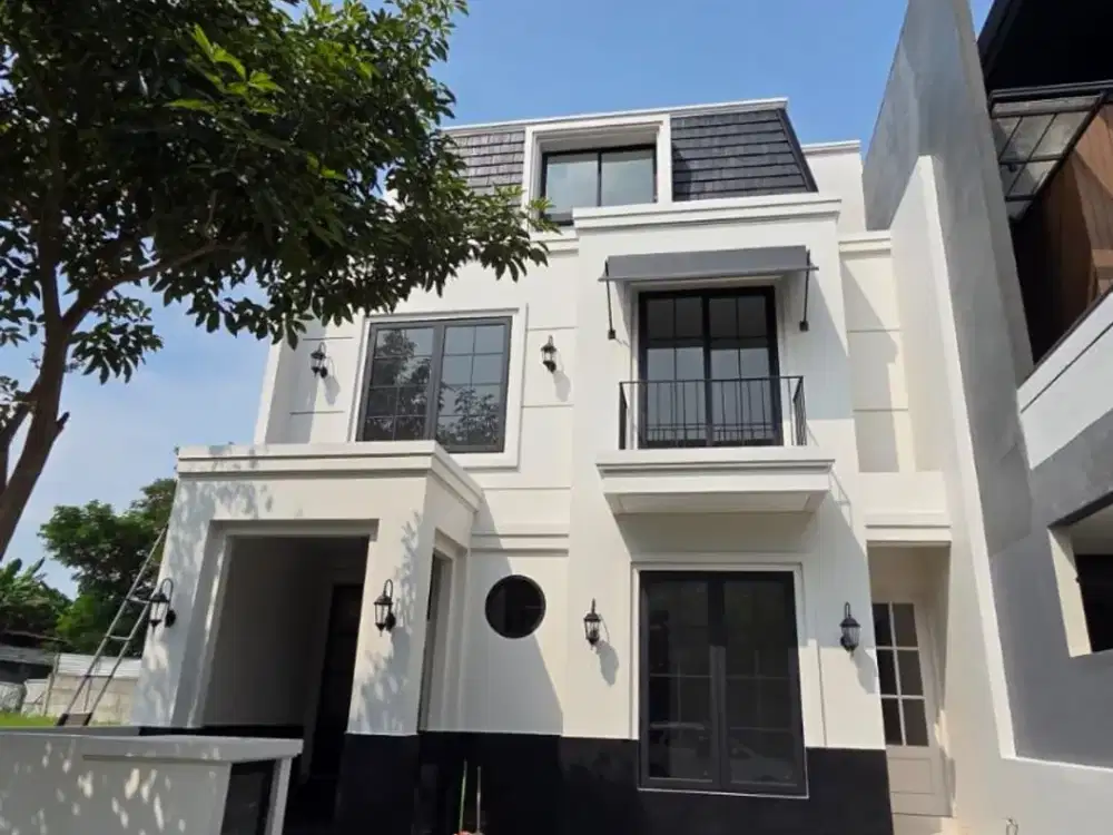 Rumah Baru Gress 3 lantai Semi Furnished di Woodland Citraland Surabaya American Modern Style
