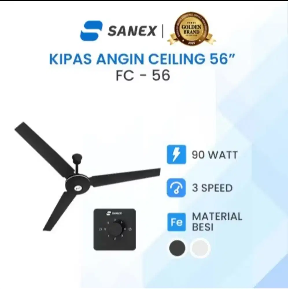 Sanex, Kipas angin baling2 56 warna hitam