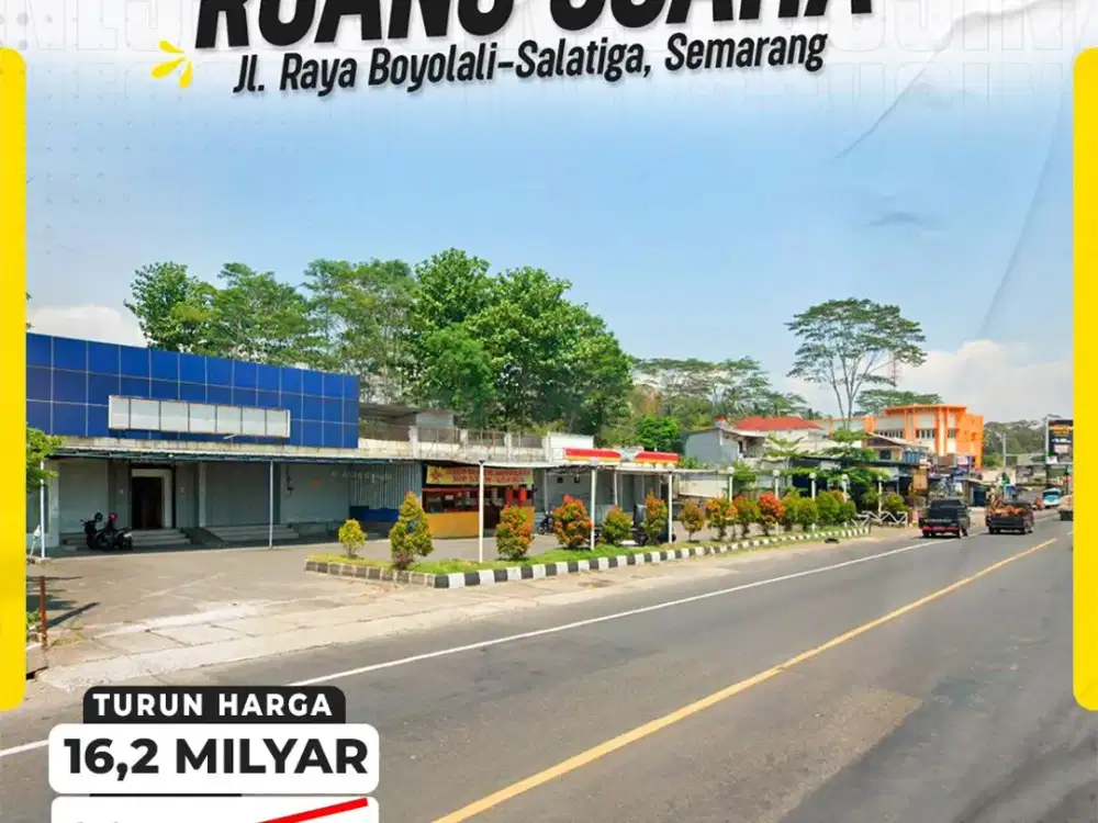 Dijual Ruang Usaha Strategis tepi JL Provinsi Boyolali - Salatiga  di Ampel