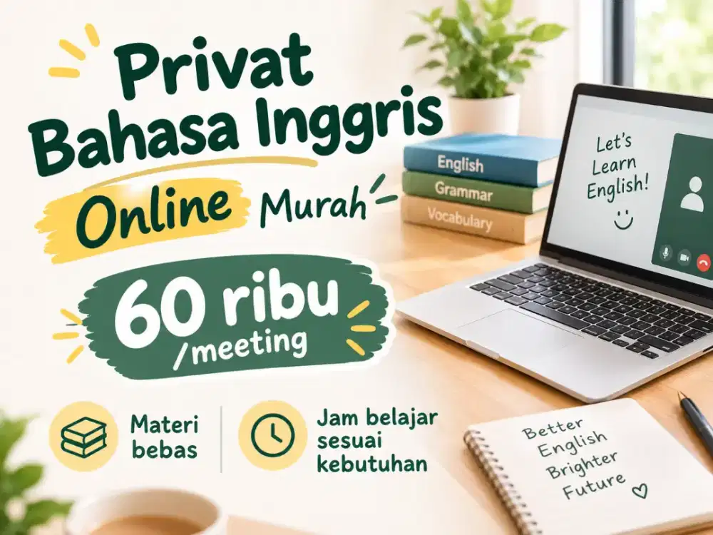 Les Kursus Bimbel Privat Bahasa Inggris Murah Online